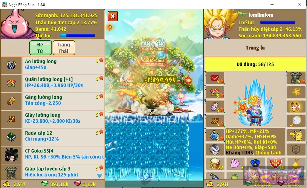 Xayda đã qua cold 2 sec 5s hp ct goku vv đệ mabu giá rẻ